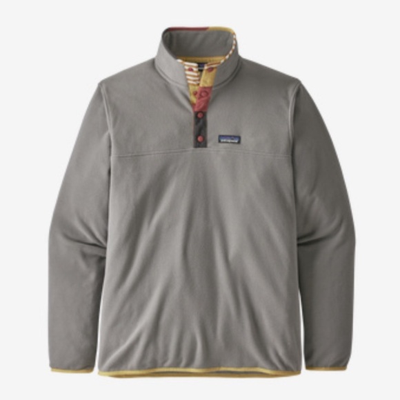 Patagonia Micro D Quarter Snap-T Pullover Sweatshirt - Gray - Picture 1 of 8